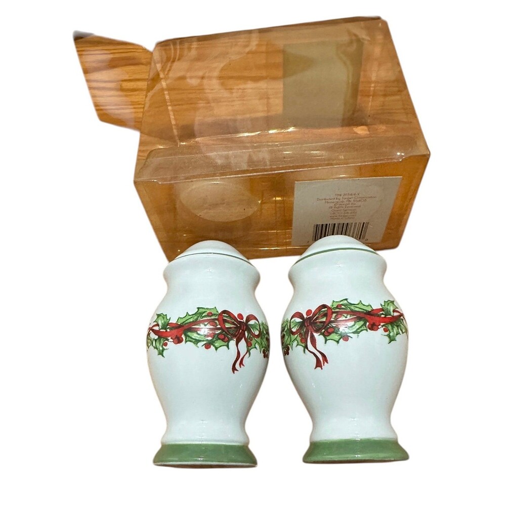Christopher Radko Holiday Celebrations Traditional Collection Salt Pepper Shaker